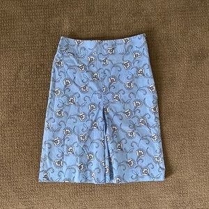 Vintage Ann taylor blue floral midi skirt